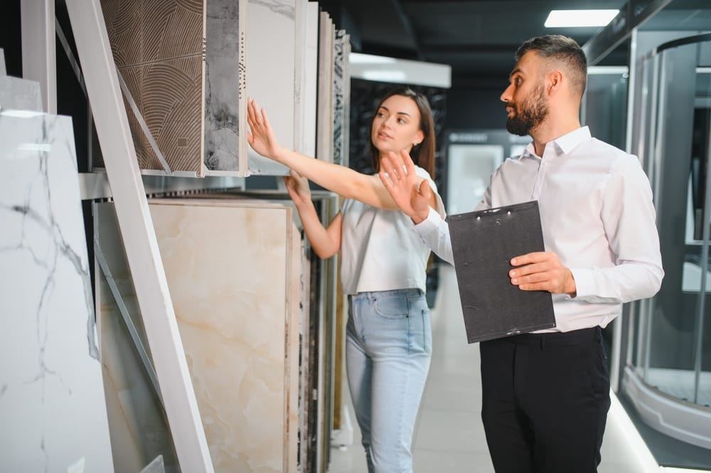 Showroom for a flooring company.