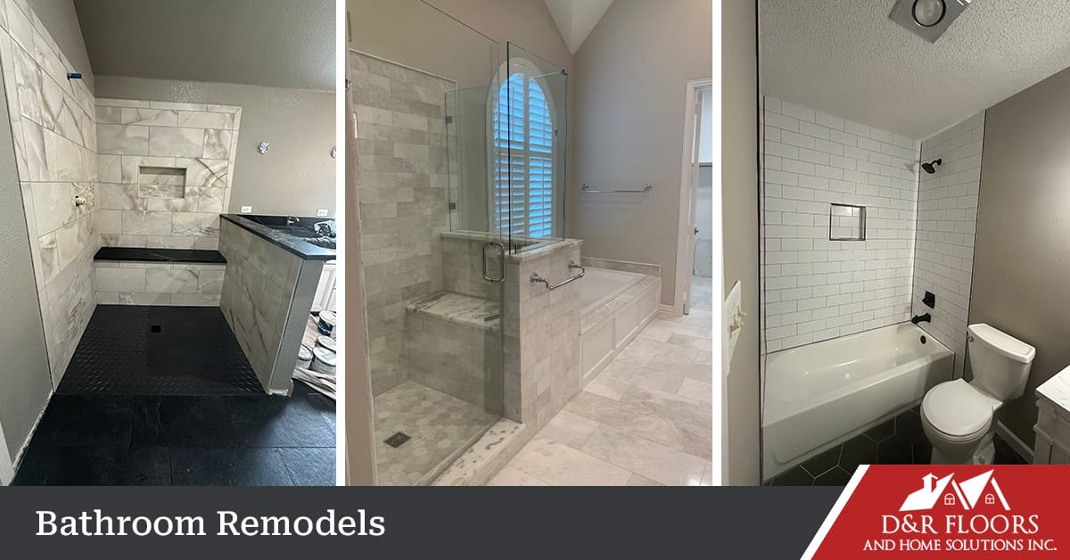 Bathroom remodeling in North Texas.