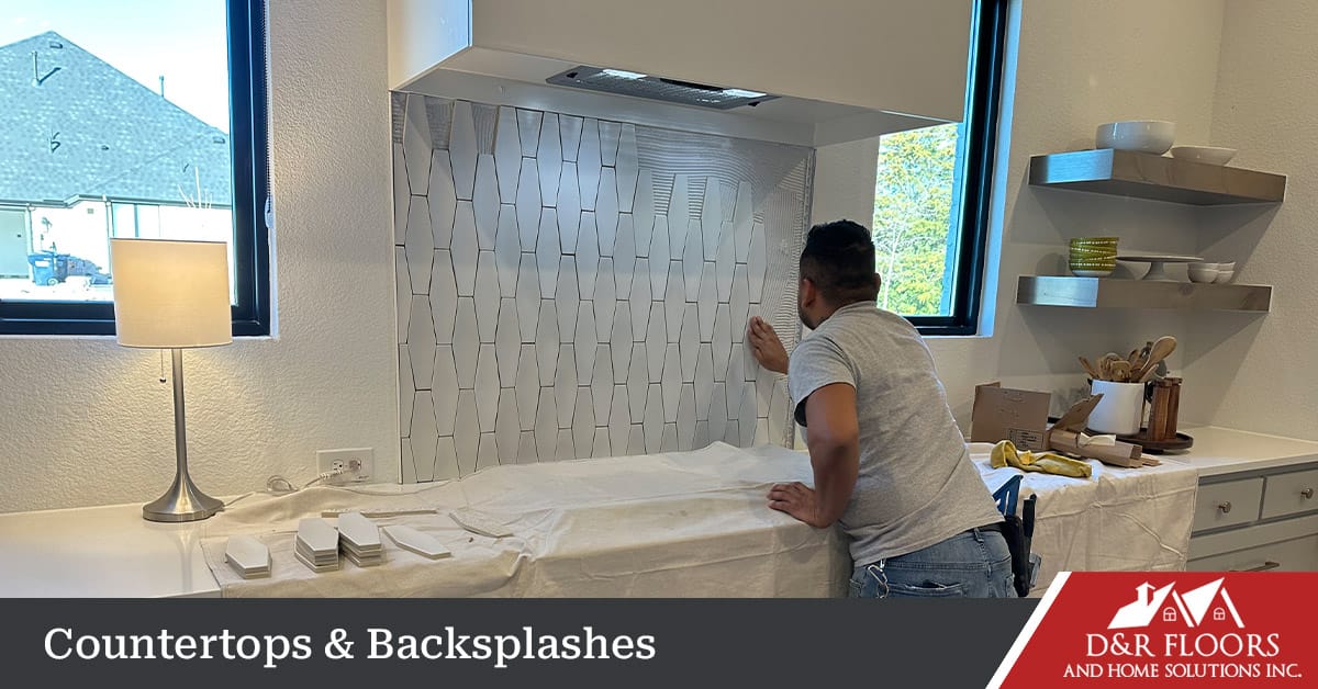 Countertops and backsplashes in North Texas.
